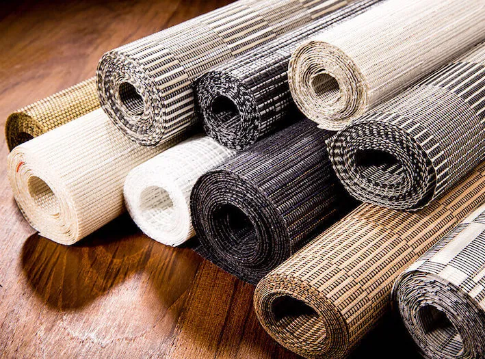 Grasscloth wallpaper